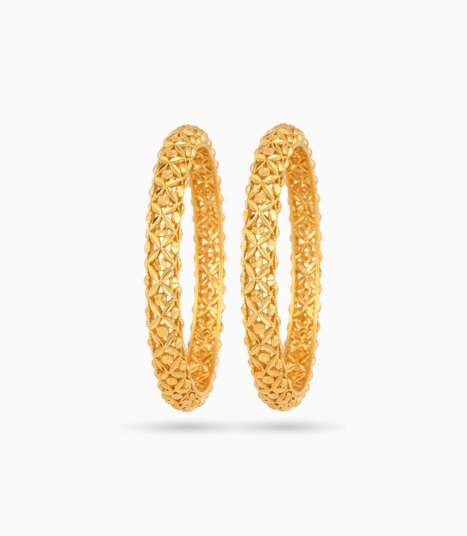 Gold Plated Wedding Floral Rosette Kada