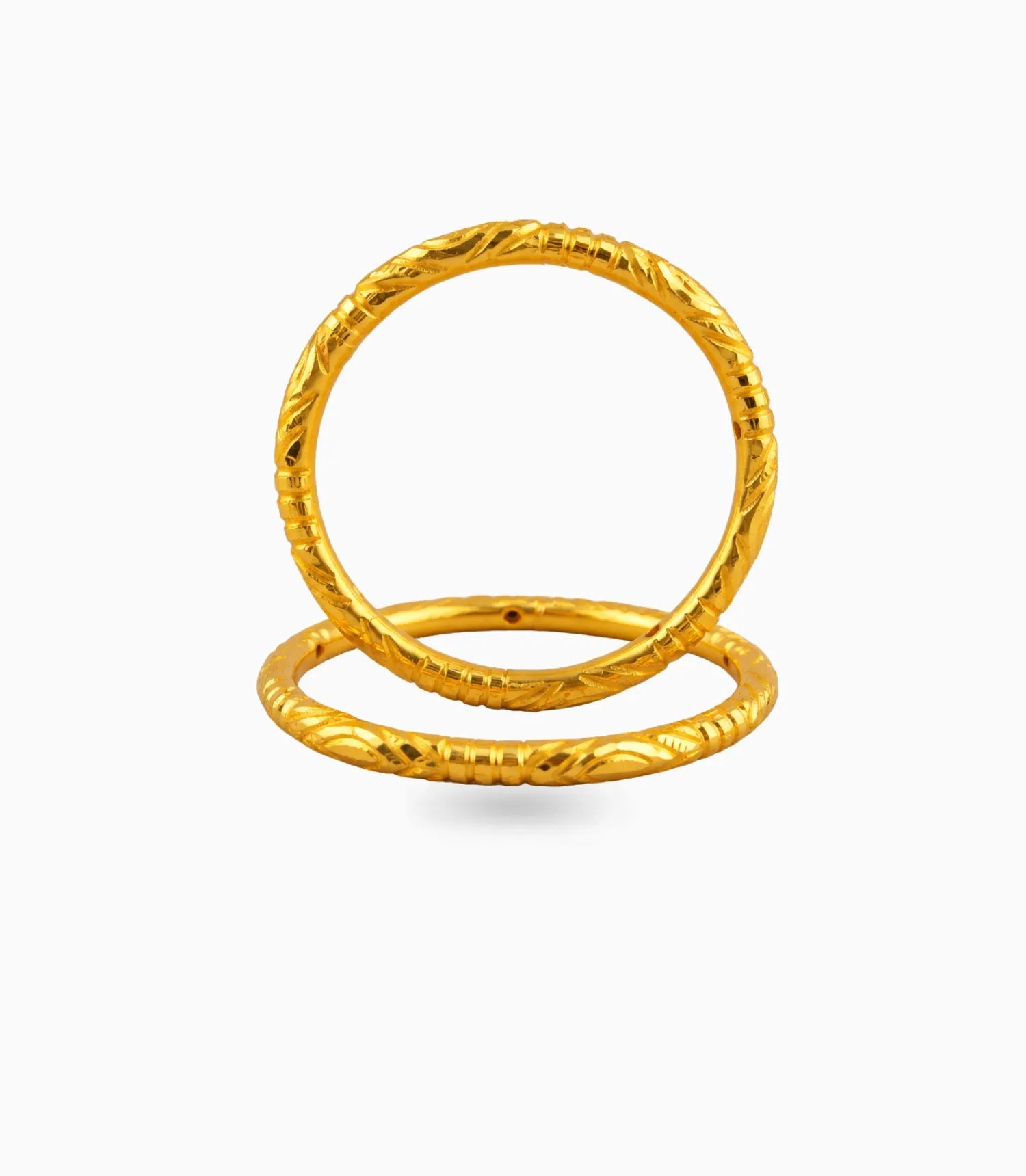 Gold Plated Wedding Diamond Cut Kada
