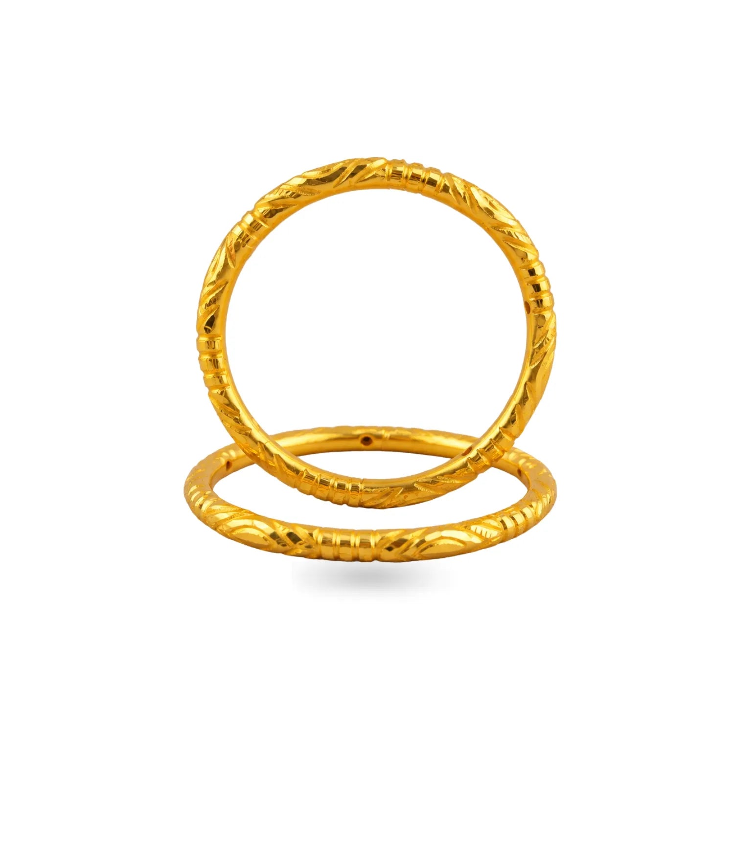Gold Plated Wedding Diamond Cut Kada