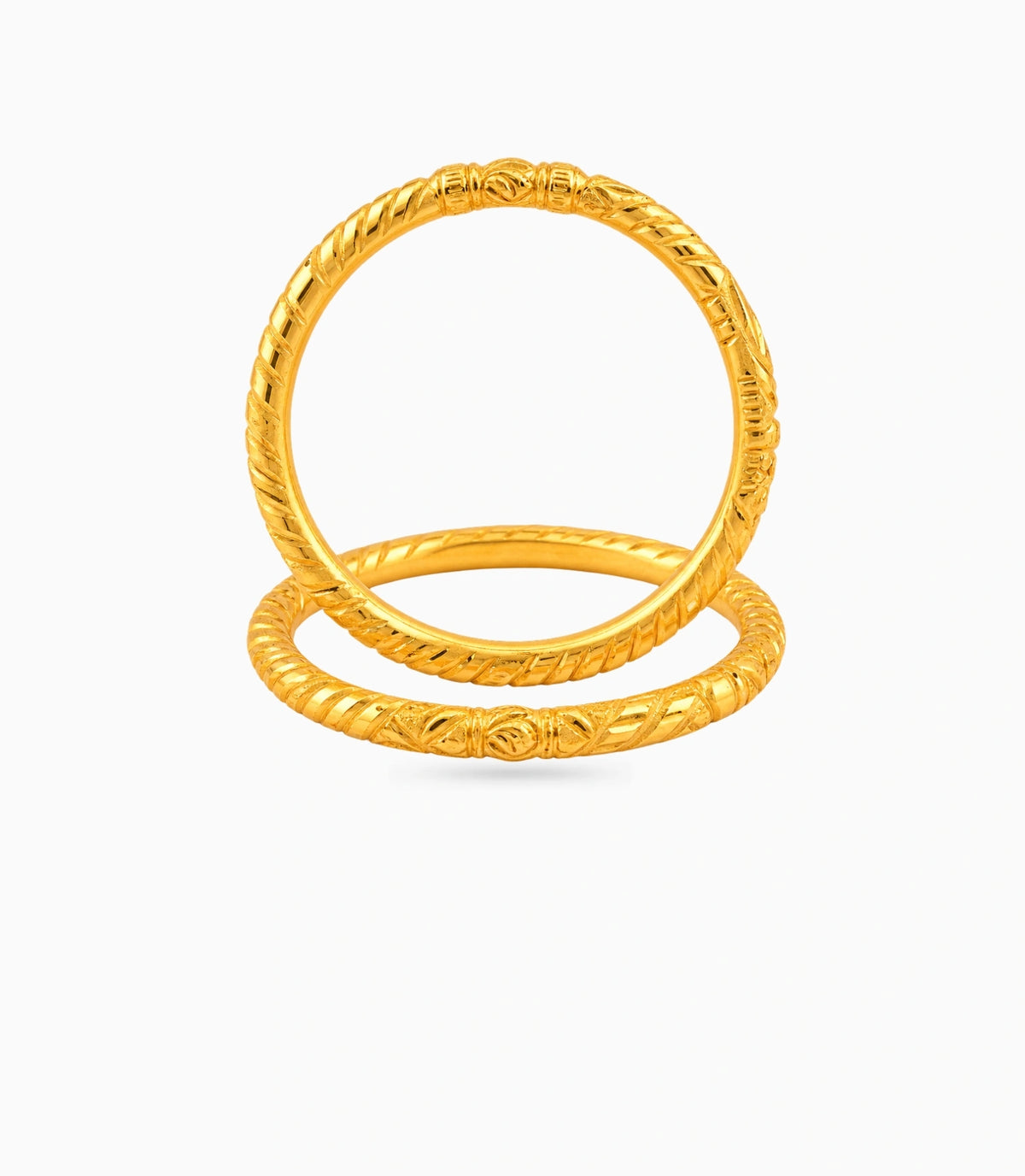 Gold Plated Wedding Geometric Pattern Kada