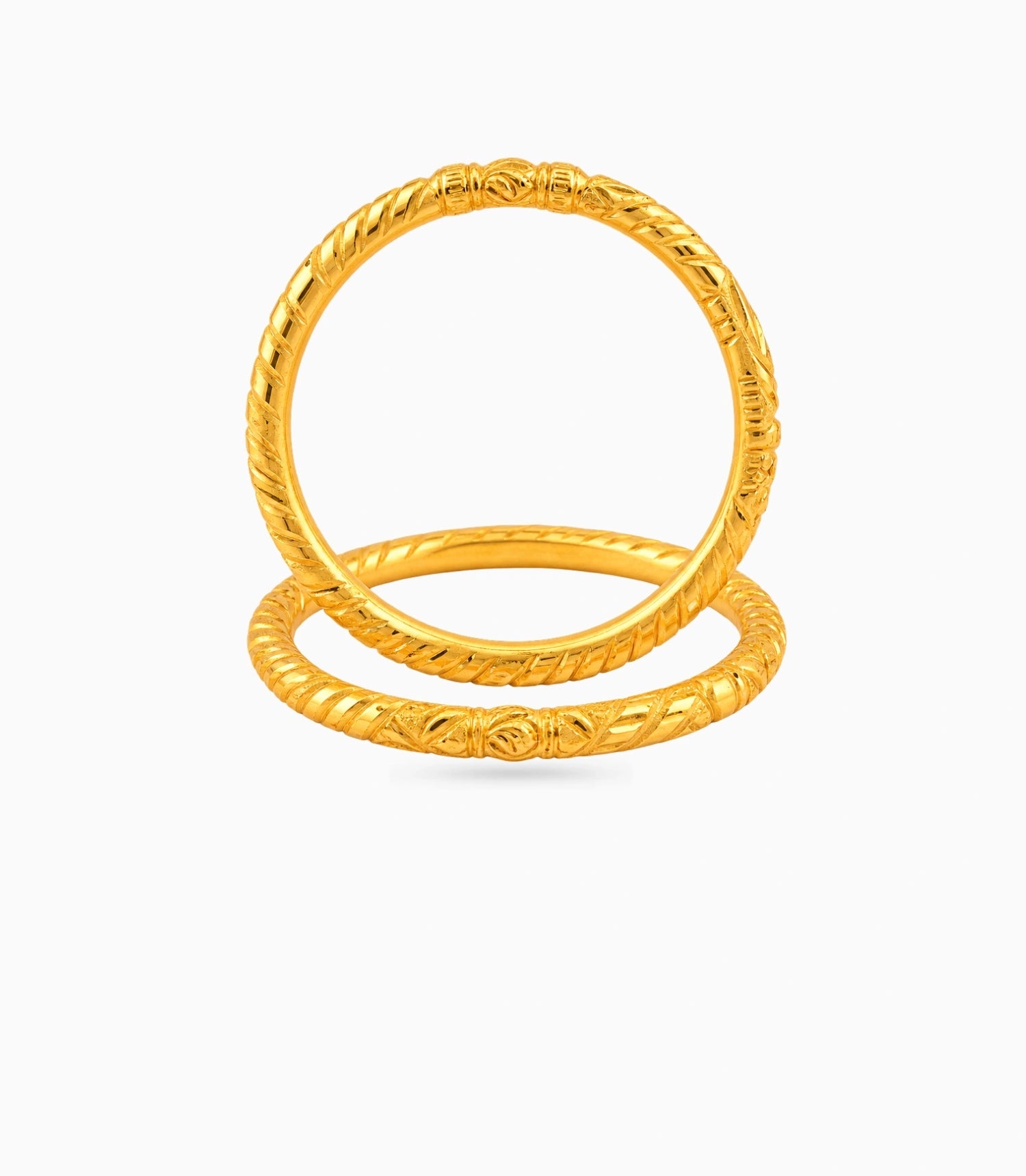 Gold Plated Wedding Geometric Pattern Kada