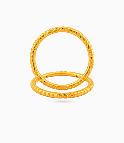 Gold Plated Wedding Heavy Chillai Work Kada