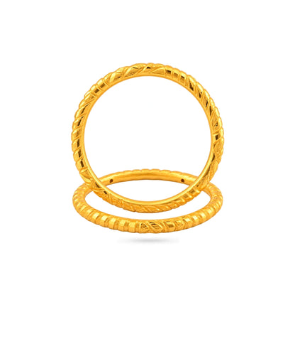 Gold Plated Wedding Heavy Chillai Work Kada