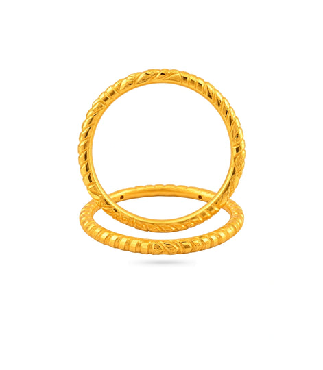 Gold Plated Wedding Heavy Chillai Work Kada