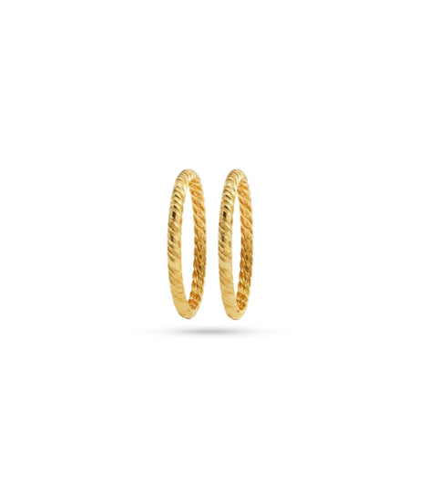 Gold Plated Wedding Simple Twisted Kada