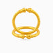 Gold Plated Wedding Floral Engraving Kada