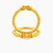Gold Plated Wedding Twisted Peacock Motif Kada
