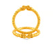 Gold Plated Wedding Twisted Peacock Motif Kada