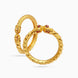 Gold Plated Wedding Twisted Peacock Motif Kada