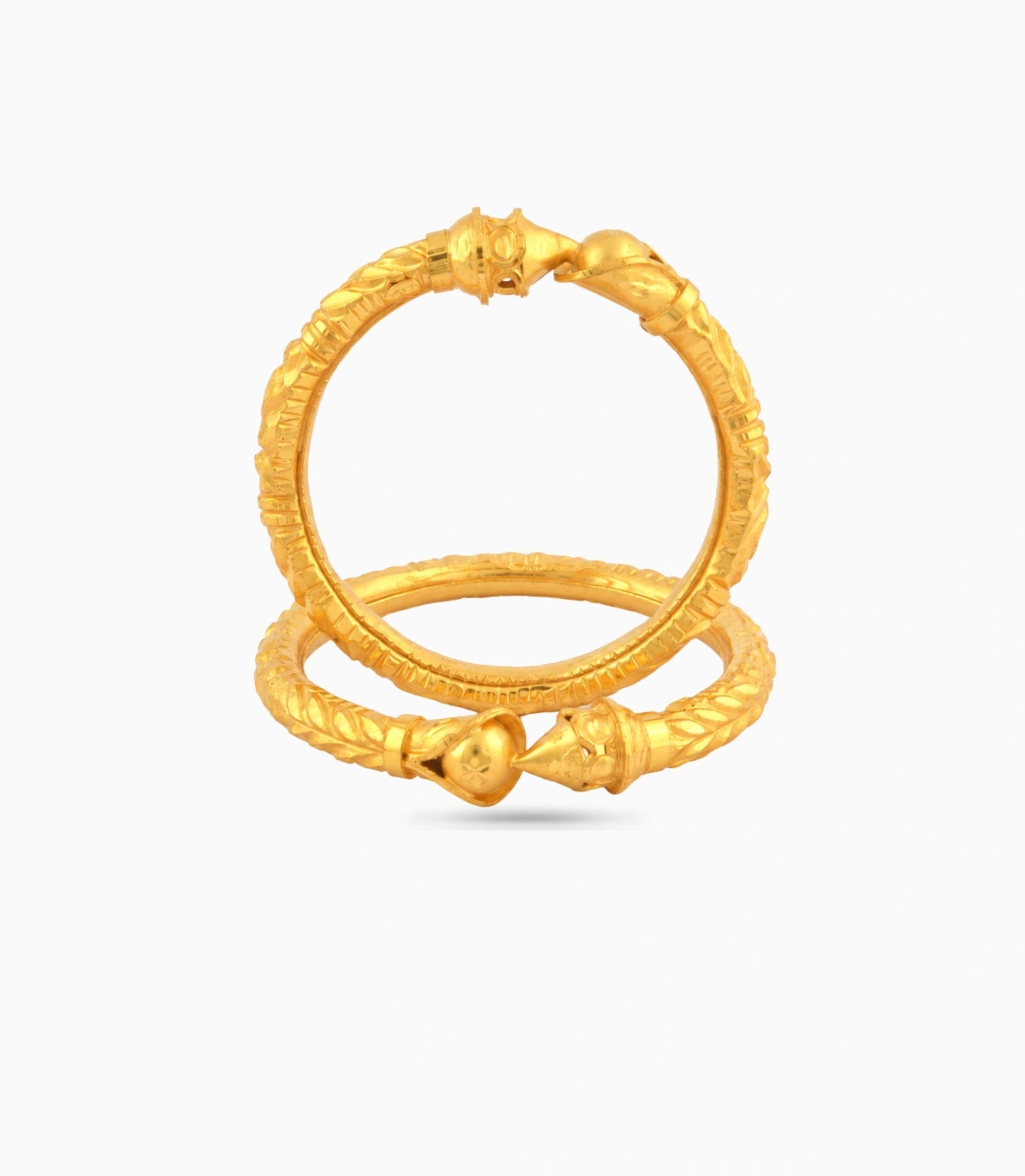 Gold Plated Wedding Heart Motif Kada