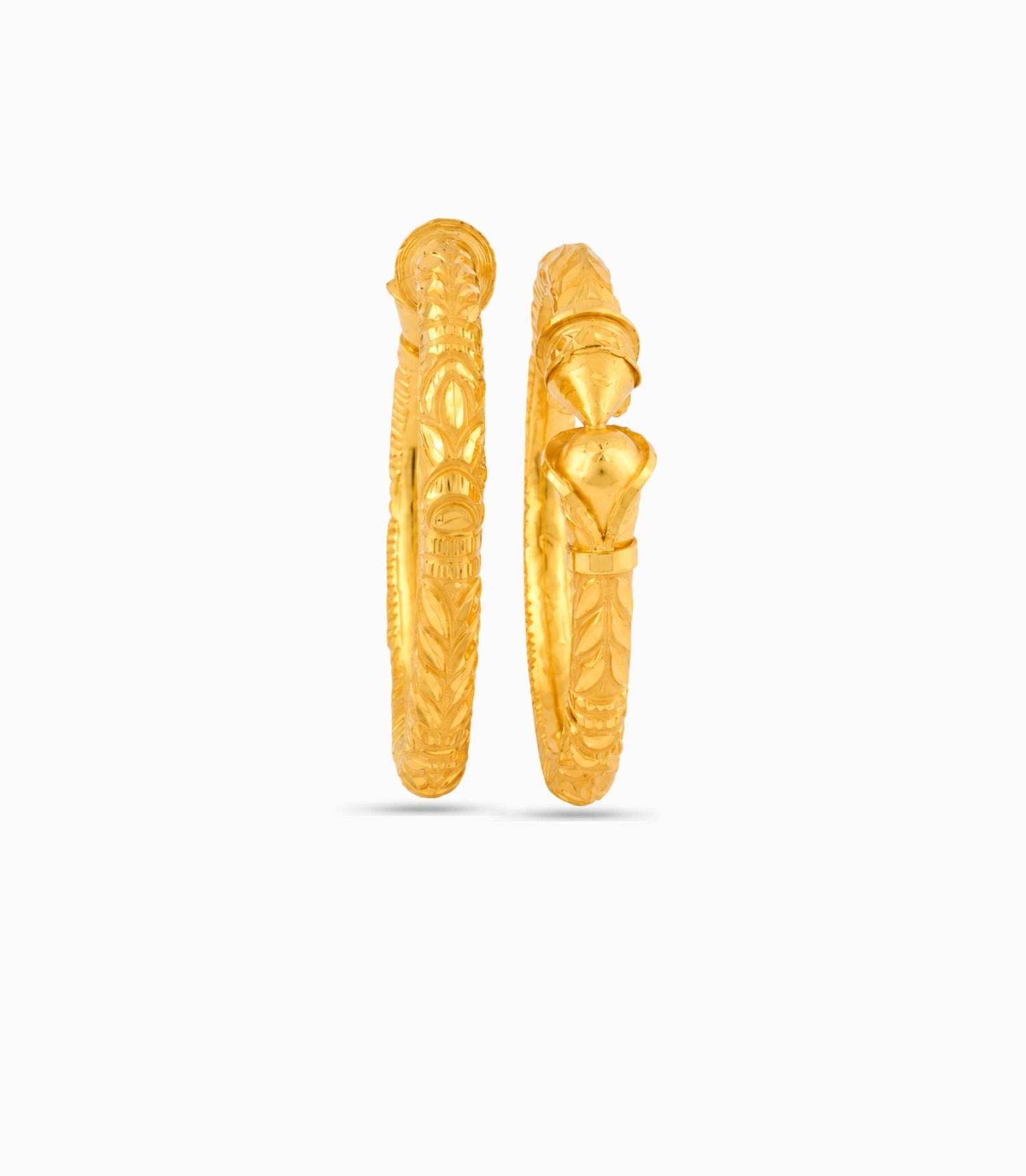Gold Plated Wedding Heart Motif Kada