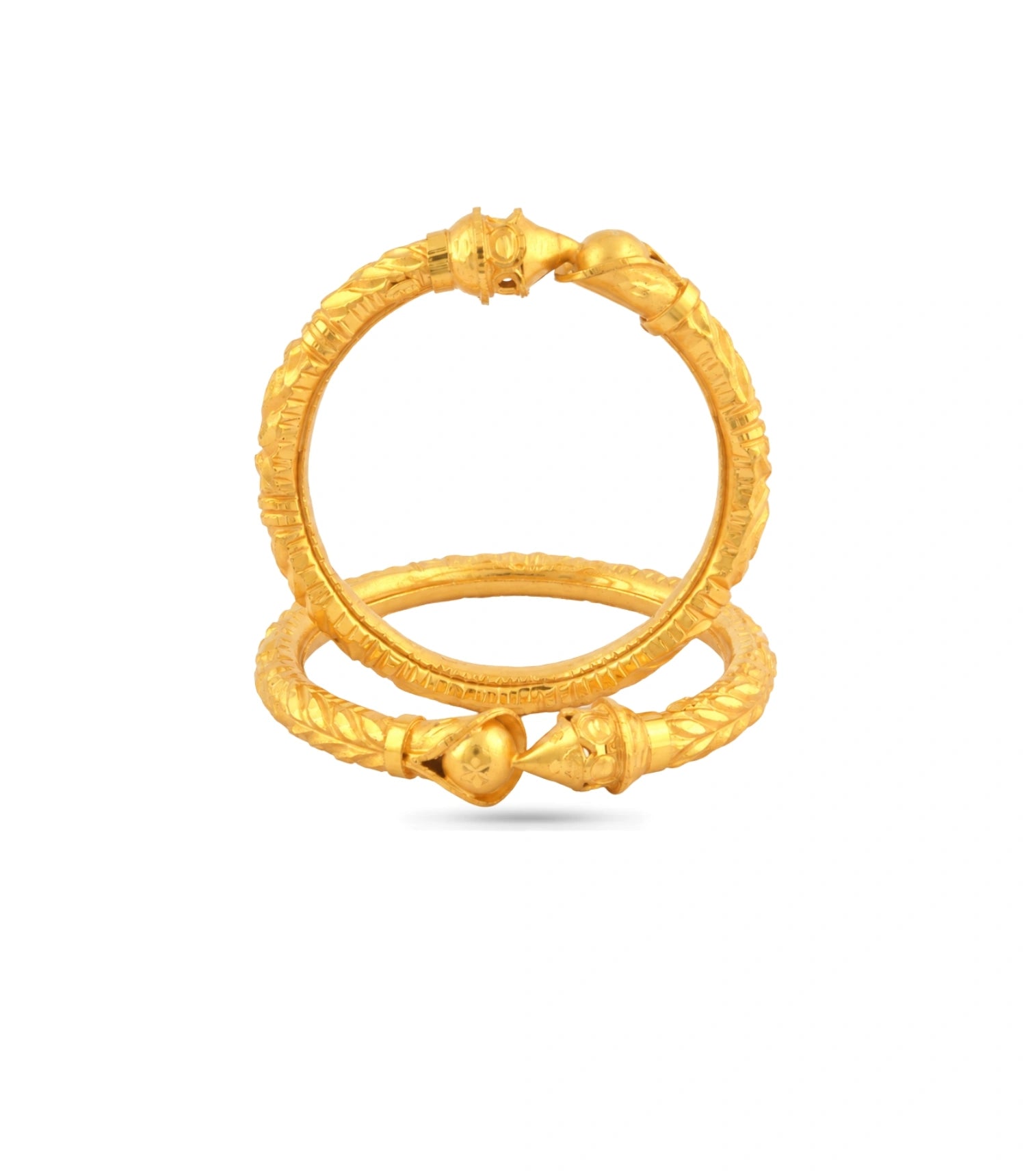 Gold Plated Wedding Heart Motif Kada