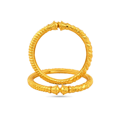 Gold Plated Wedding Twisted Kada