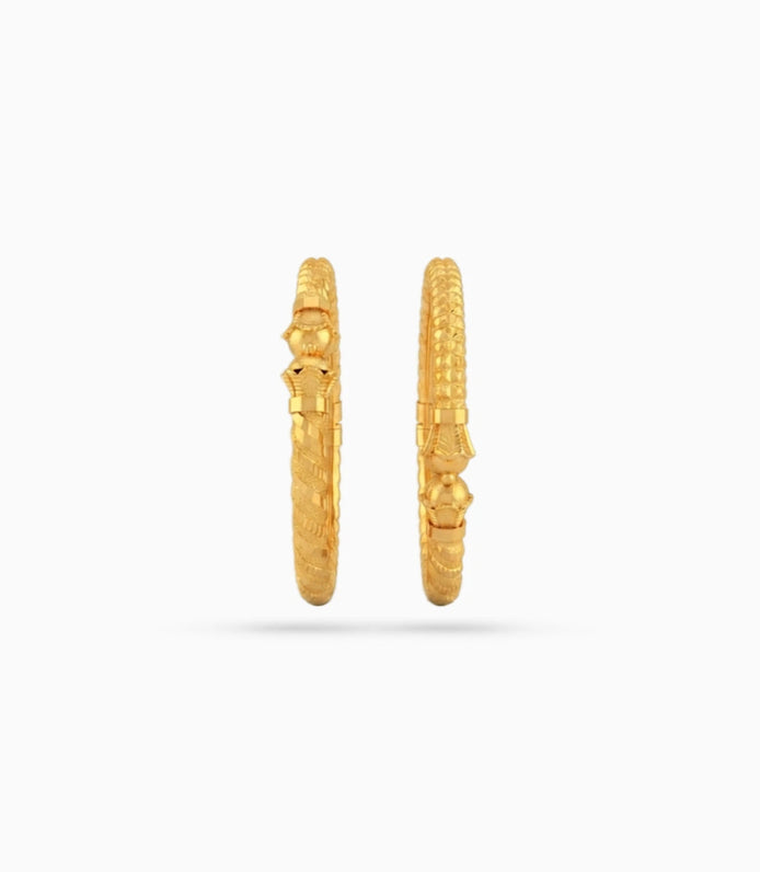 Gold Plated Wedding Twisted Kada