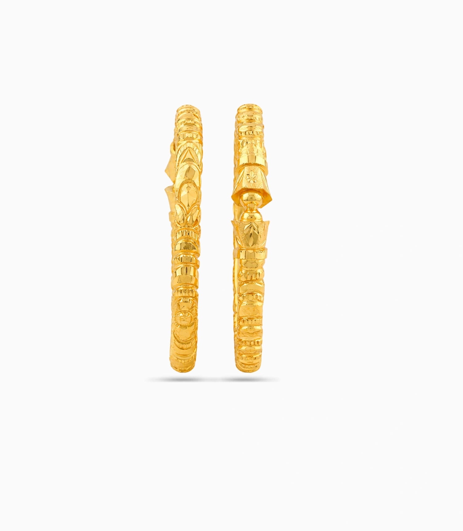 Gold Plated Wedding Pillar Barrel Kada