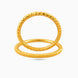 Gold Plated Wedding Twisted Engraved Kada