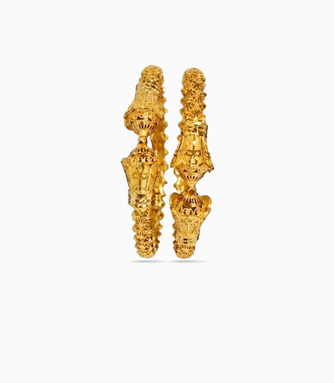 Gold Plated Wedding Lantern Filigree Kada