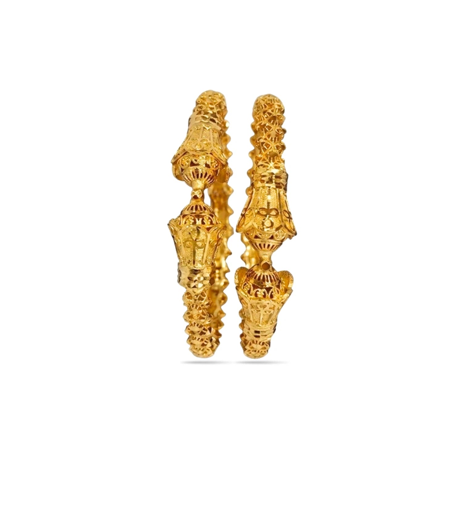 Gold Plated Wedding Lantern Filigree Kada