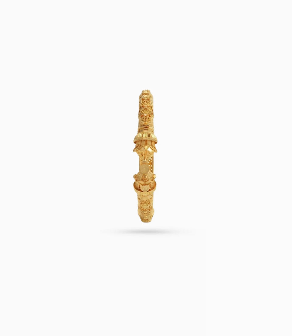 Gold Plated Wedding Floral Kada
