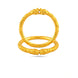 Gold Plated Wedding Diamond Cut Elephant Kada