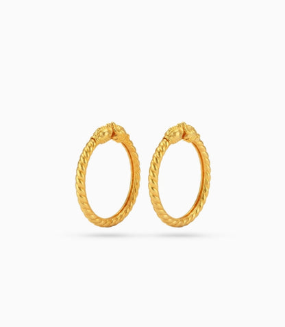 Gold Plated Wedding Gaja Twist Kada