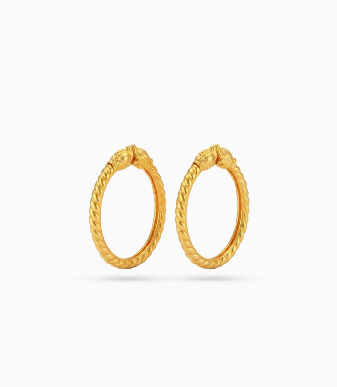 Gold Plated Wedding Gaja Twist Kada