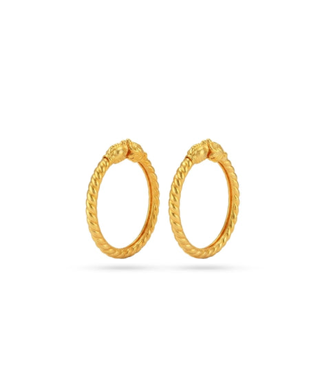 Gold Plated Wedding Gaja Twist Kada