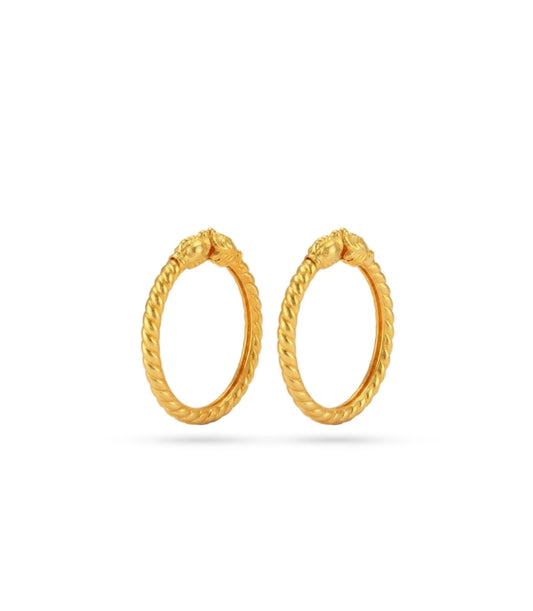 Gold Plated Wedding Gaja Twist Kada
