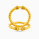 Gold Plated Wedding Spiral Rope Kada