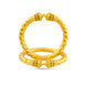 Gold Plated Wedding Spiral Rope Kada