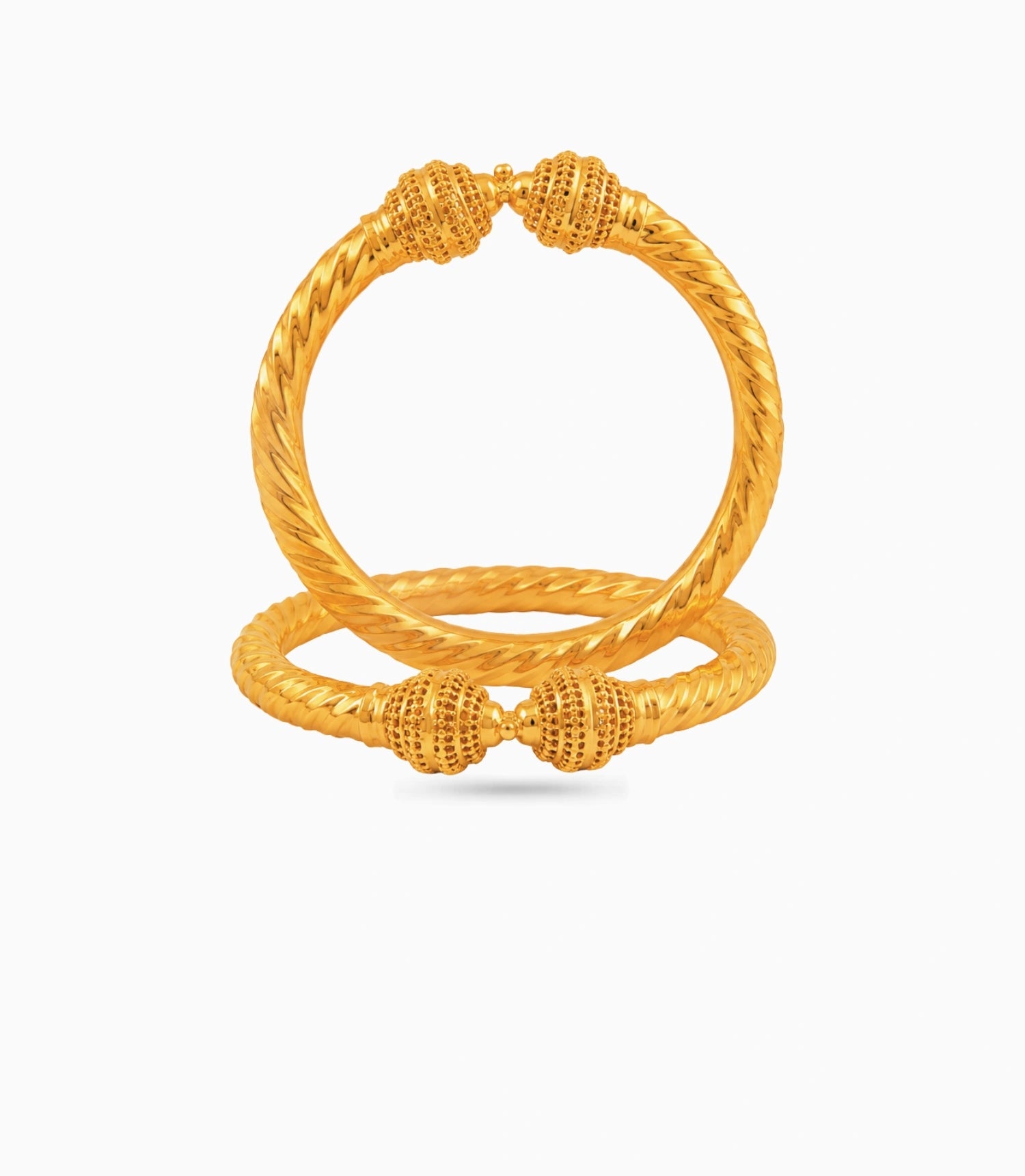 Gold Plated Wedding Filigree Spiral Kada