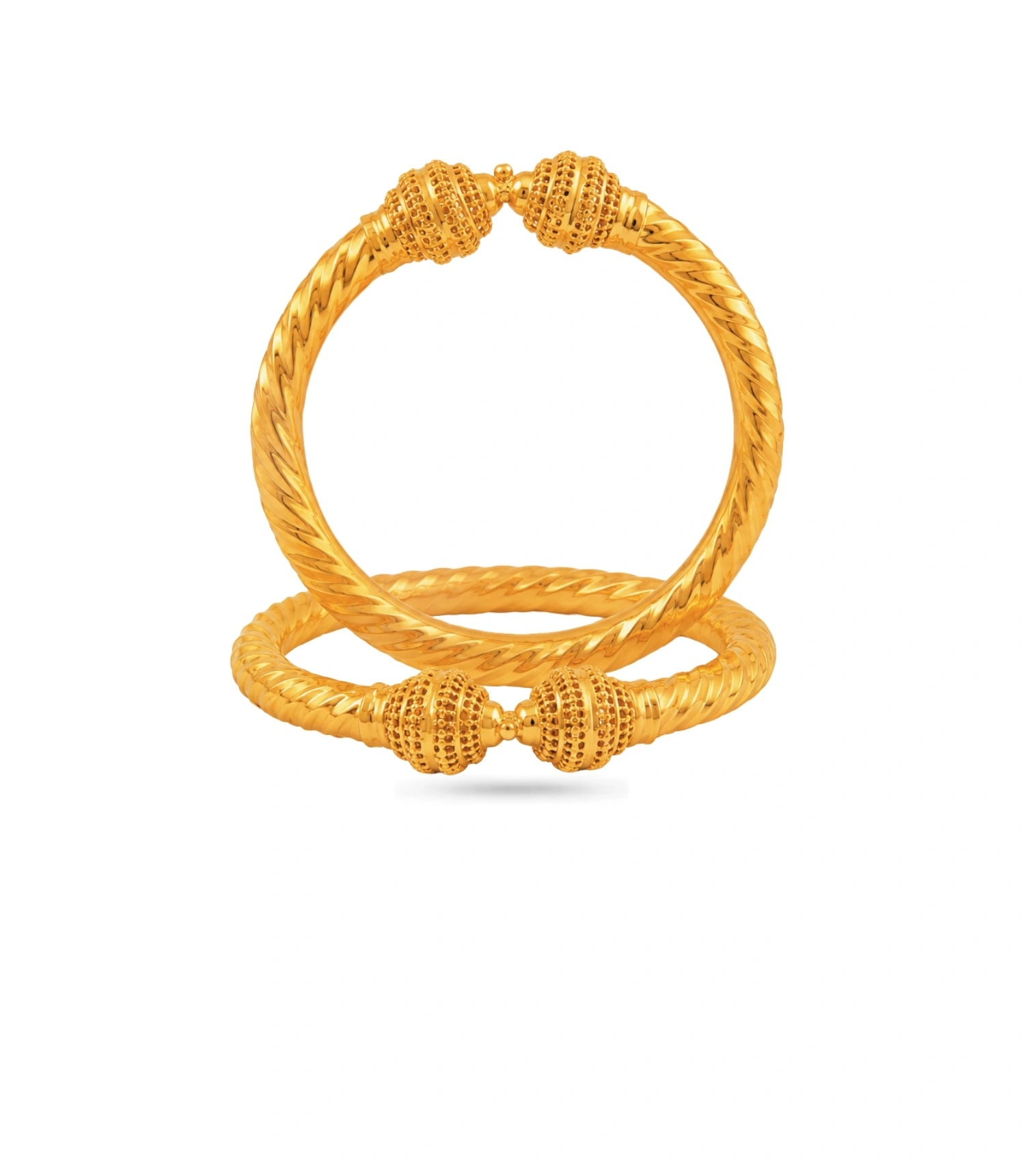 Gold Plated Wedding Filigree Spiral Kada