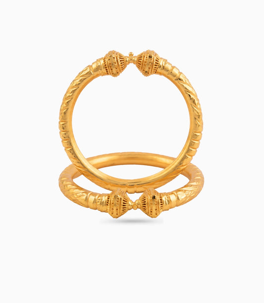 Gold Plated Wedding Regal Filigree Kada