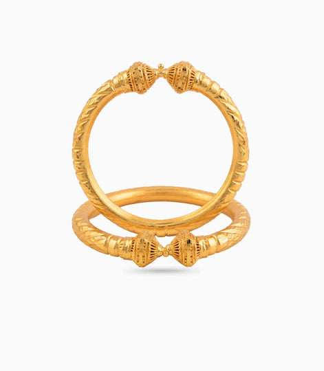 Gold Plated Wedding Regal Filigree Kada
