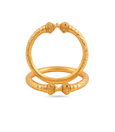 Gold Plated Wedding Regal Filigree Kada