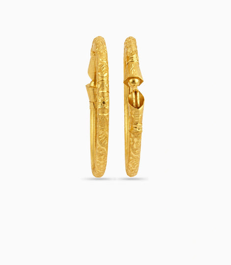 Gold Plated Imperial Cone Heritage Kada