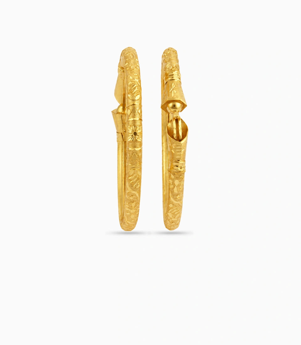 Gold Plated Imperial Cone Heritage Kada