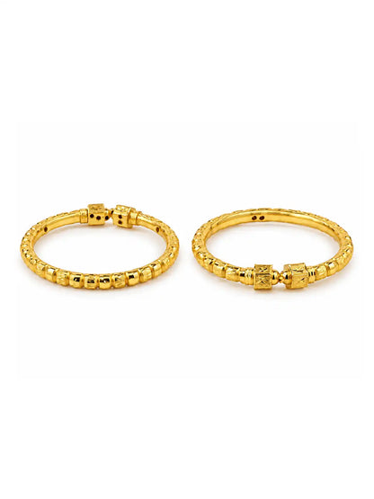 Gold Plated Wedding Cube Kada Kada