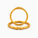 Gold Plated Wedding Floral Engraved Kada