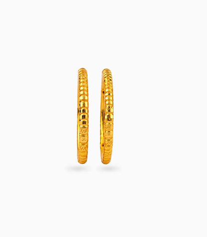 Gold Plated Wedding Barrel Cut Kada