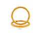 Gold Plated Wedding Floral Barrel Cut Kada