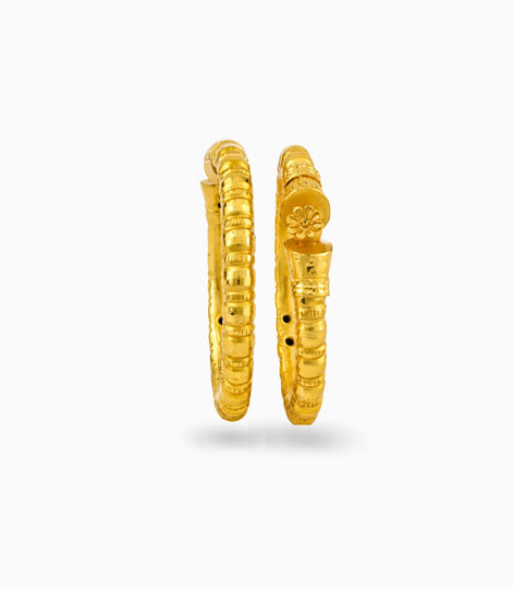Gold Plated Wedding Floral Medallion Kada