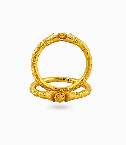 Gold Plated Wedding Center Floral Kada