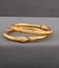 Gold Plated Wedding Barrel & Floral Motif Kada