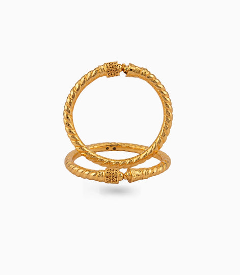 Gold Plated Wedding Hexa Crown Kada