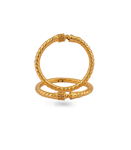 Gold Plated Wedding Hexa Crown Kada