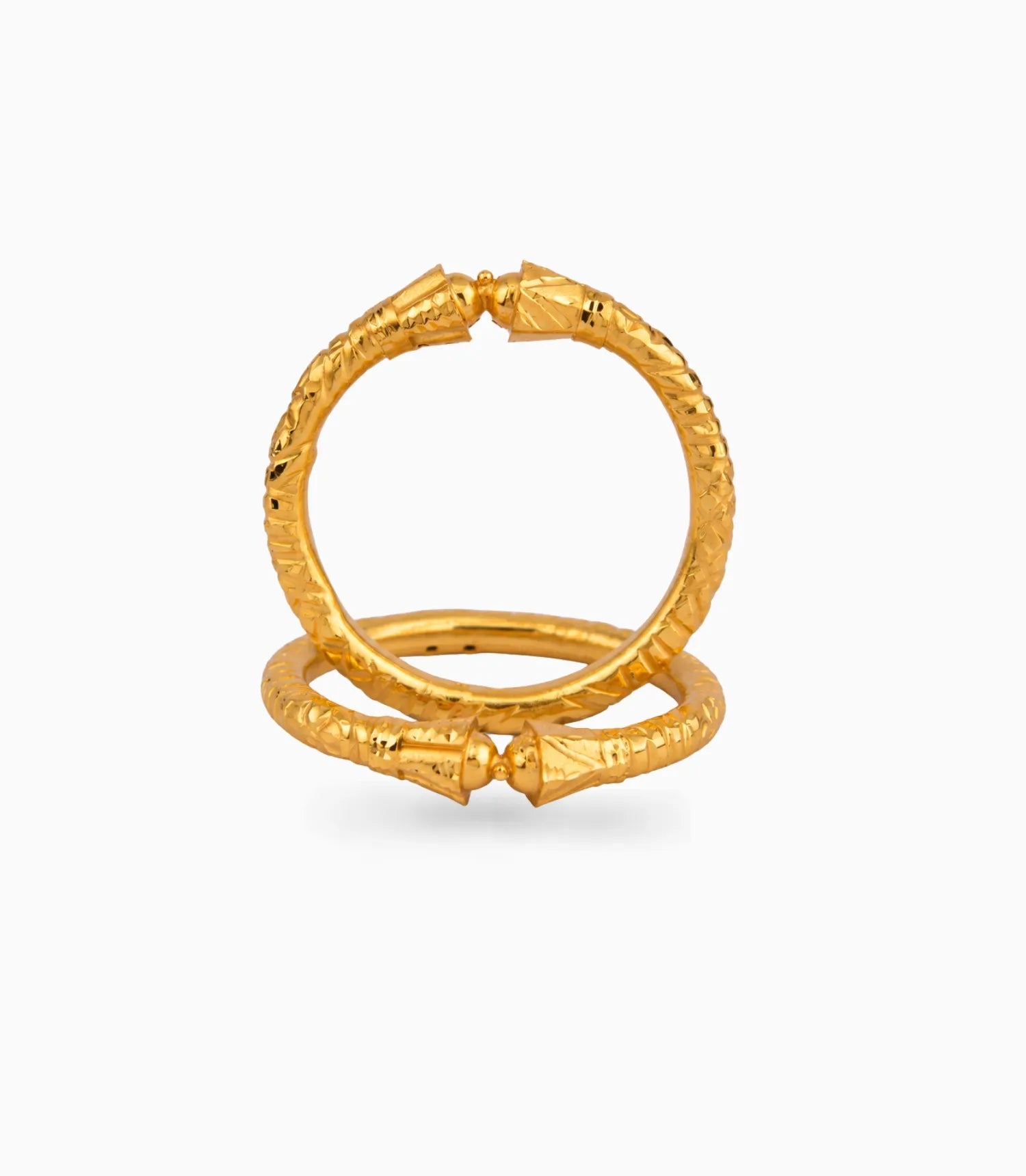 Gold Plated Wedding Chevron Kada