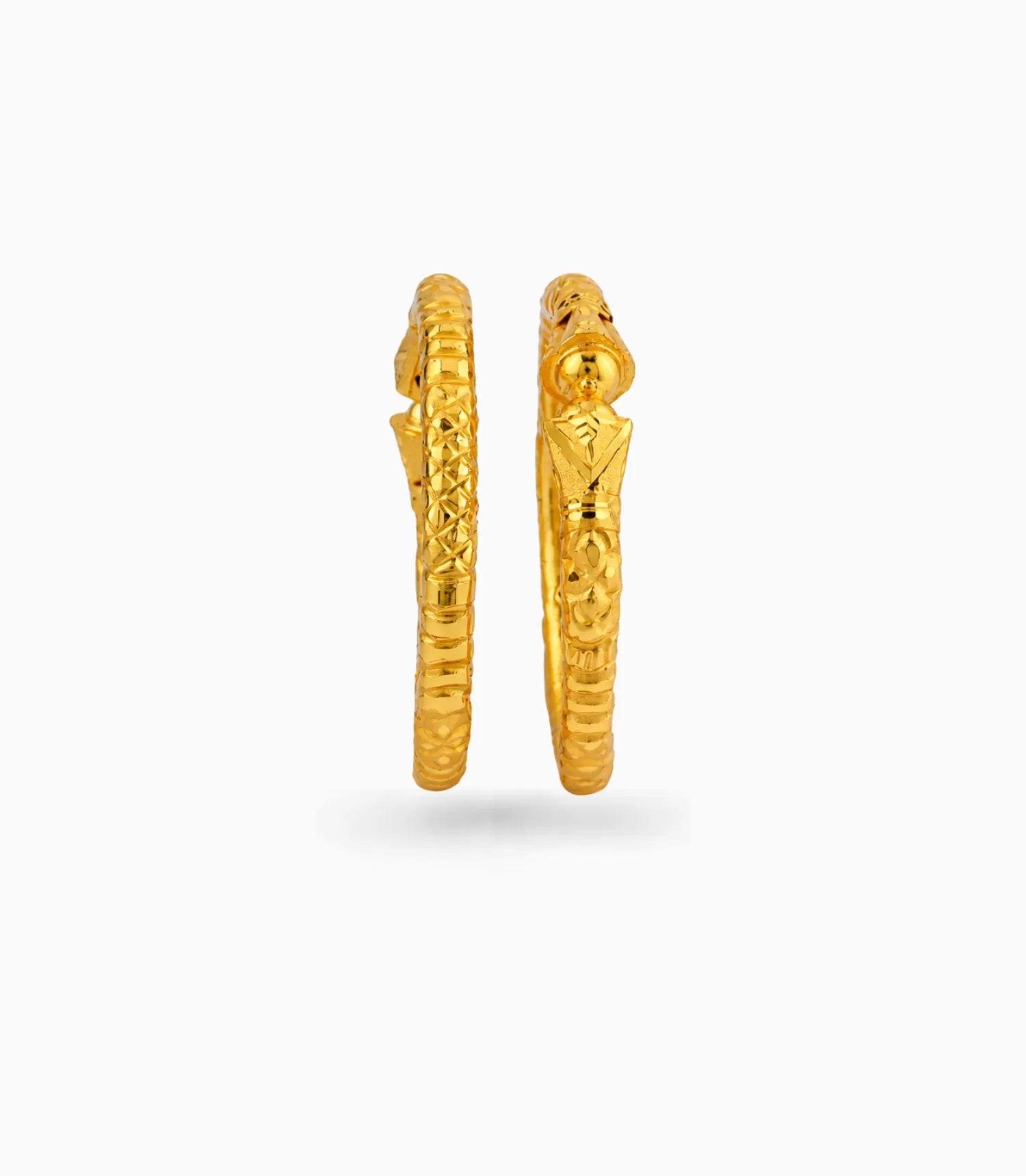 Gold Plated Wedding Chevron Kada