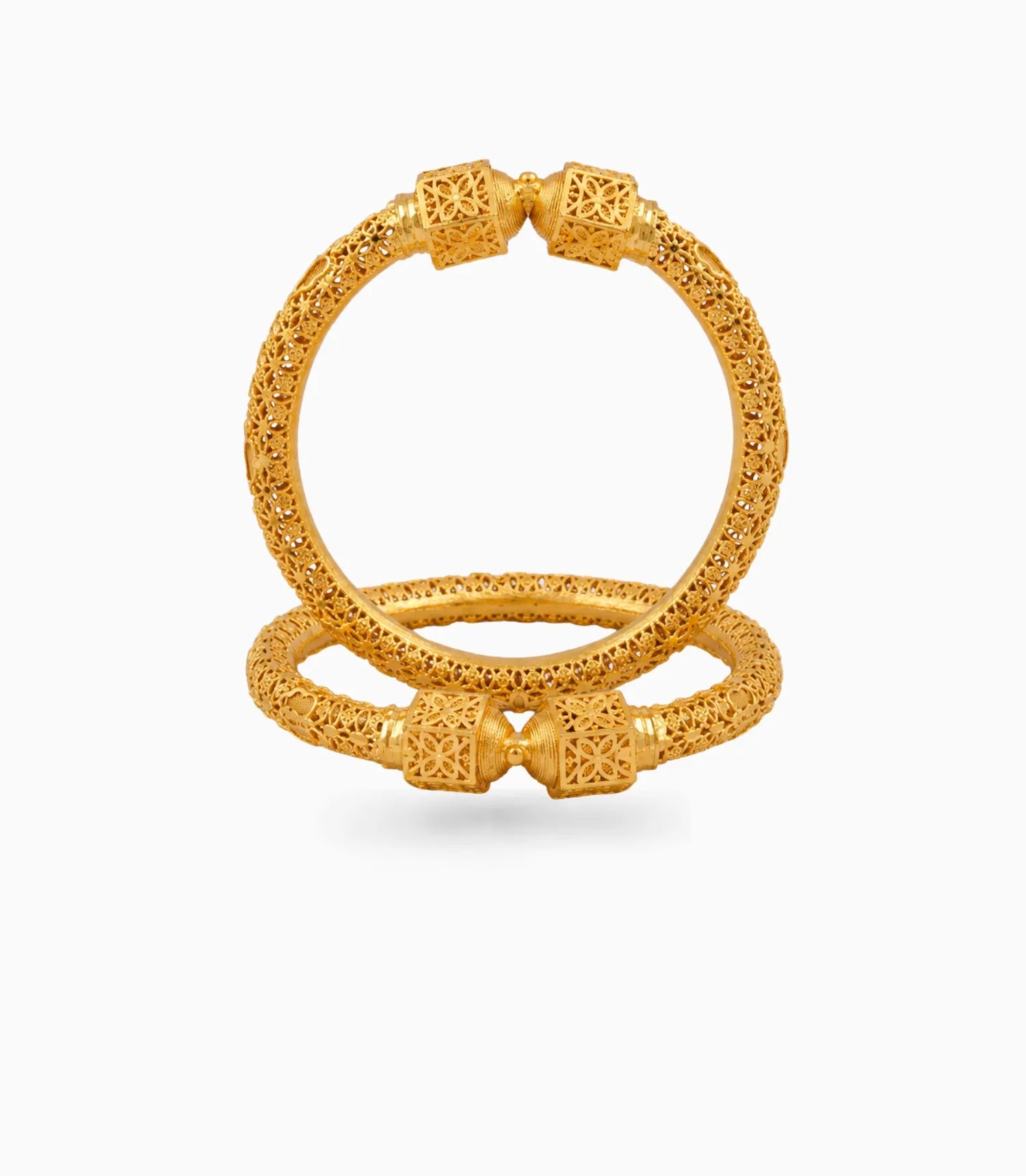 Gold Plated Wedding Hexa Filigree Kada