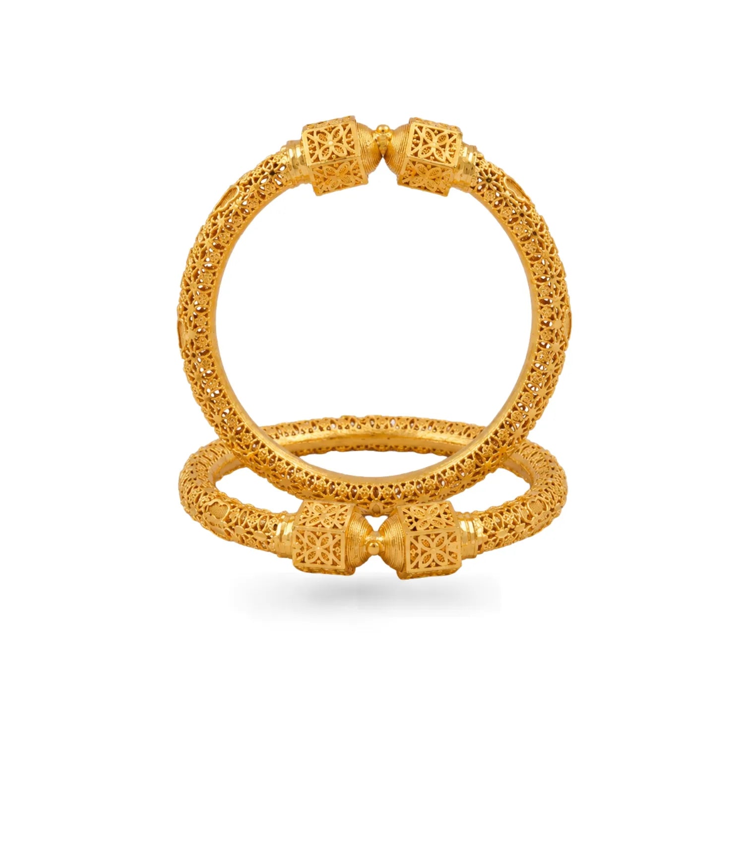 Gold Plated Wedding Hexa Filigree Kada